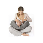 Natural Curve Nursing Pillow - Heathered Grey