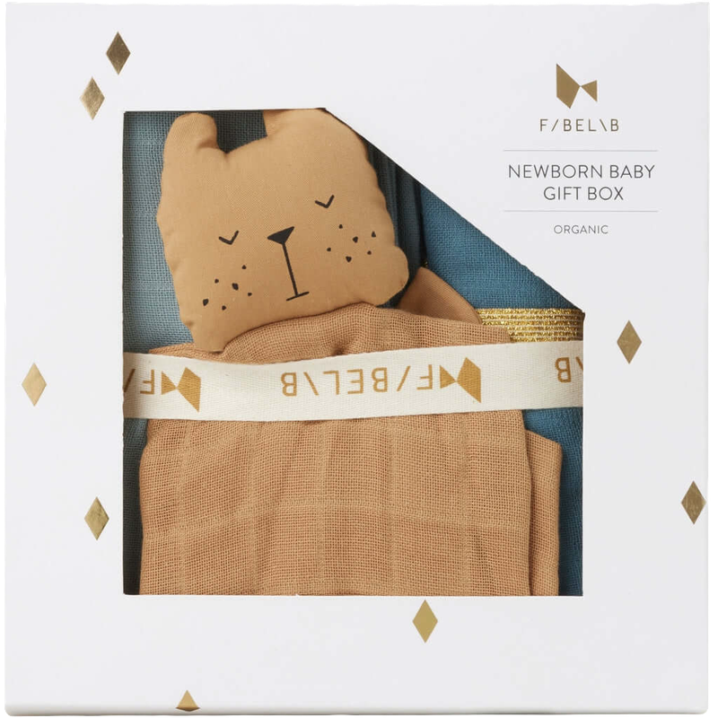Fabelab Newborn Baby Gift Box - Cottage Blue Mix