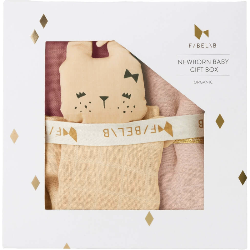 Fabelab Newborn Baby Gift Box - Dusty Rose Mix