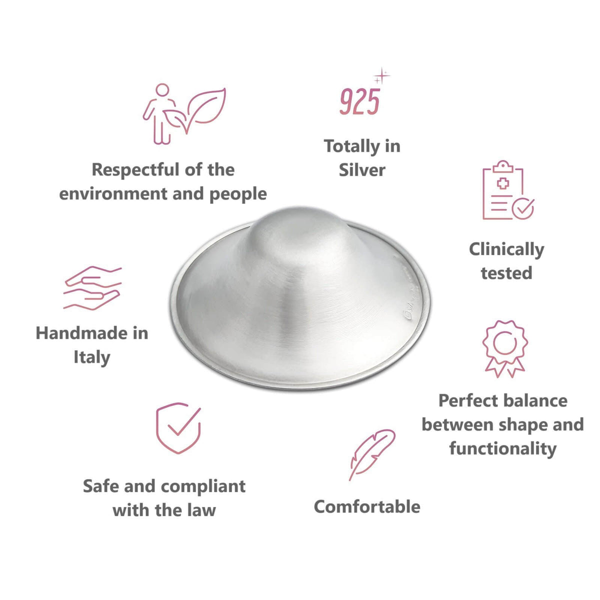 Silver Nursing Cups