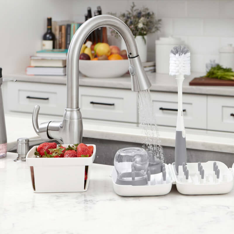 OXO Tot On-The-Go Drying Rack with Bottle Brush