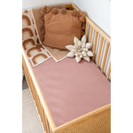 Organic Fitted Cot Sheet - Heather
