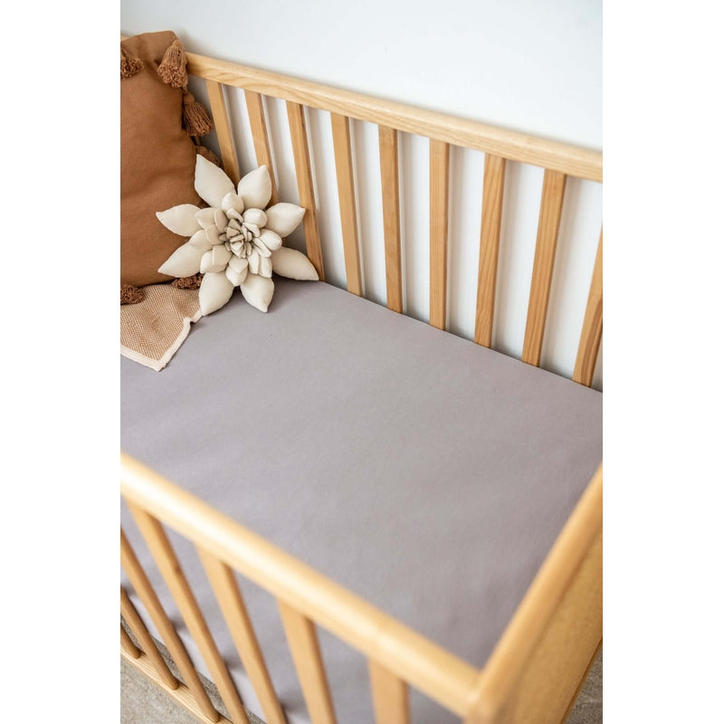 KIIN BABY Organic Fitted Cot Sheet - Lilac