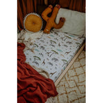 Organic Fitted Cot Sheet - Safari