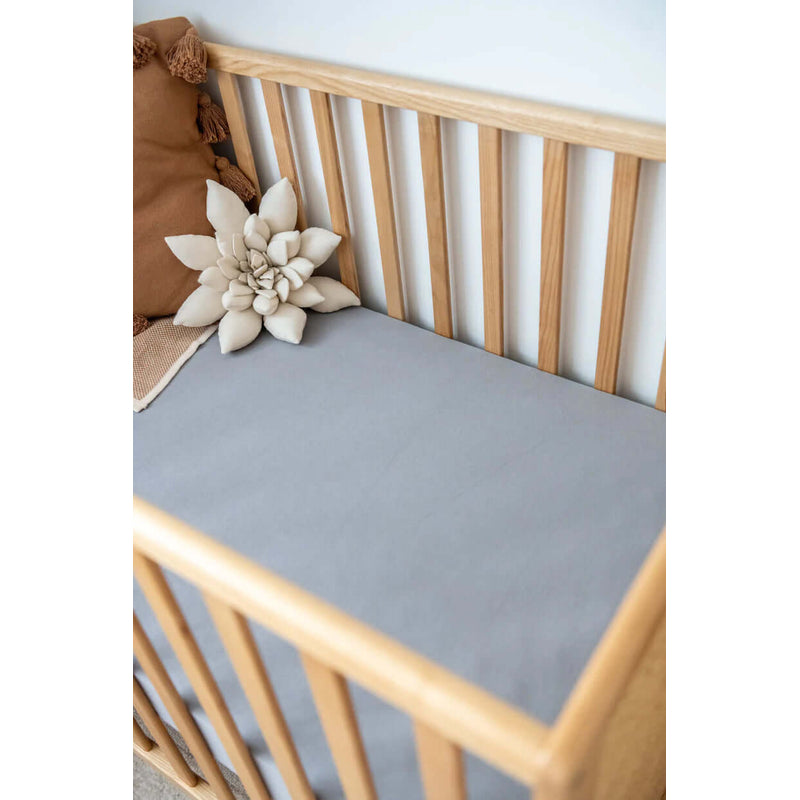 Organic Fitted Sheets - Cot - Cloud