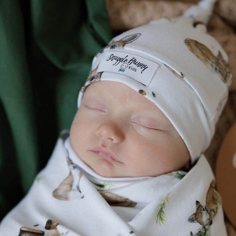 Snuggle Hunny Organic Jersey Wrap & Beanie Set - Fox