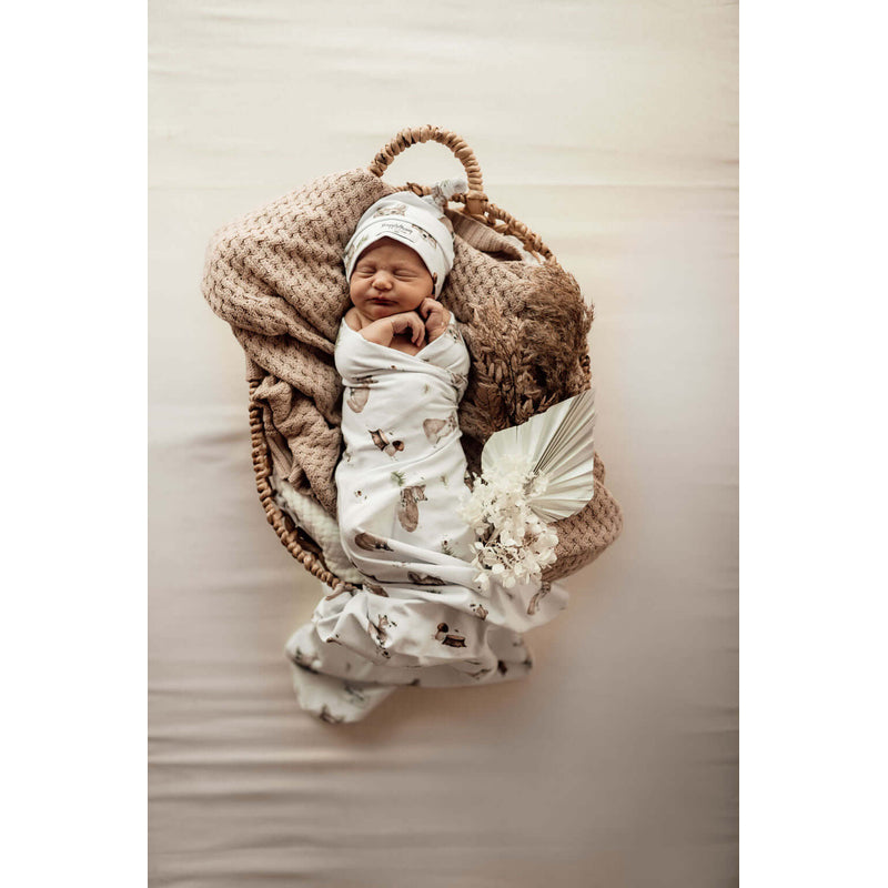 Snuggle Hunny Organic Jersey Wrap & Beanie Set - Fox