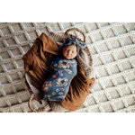 Organic Snuggle Swaddle & Topknot Set - Belle