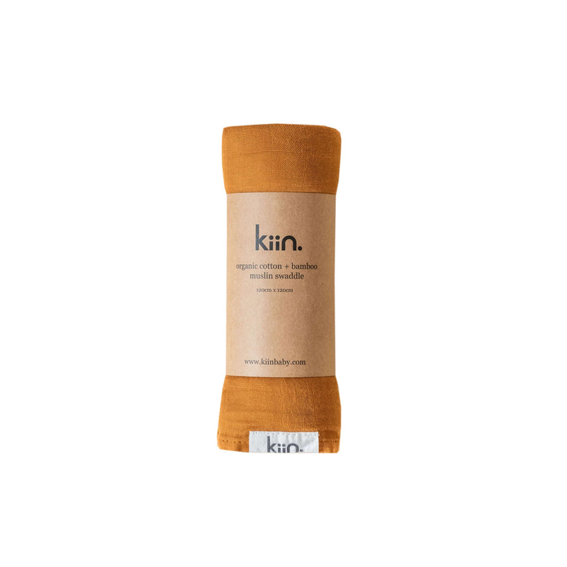 KIIN BABY Organic Swaddle - Caramel