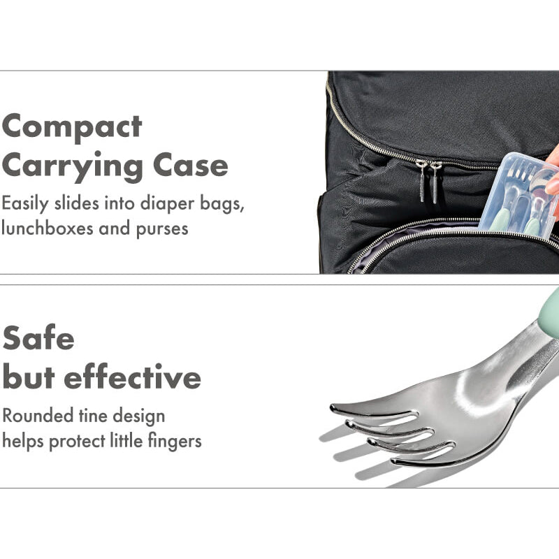 OXO Tot On-The-Go Fork & Spoon Set