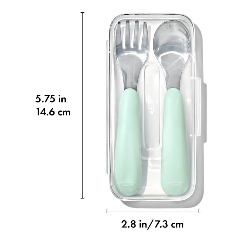 OXO Tot On-The-Go Fork & Spoon Set
