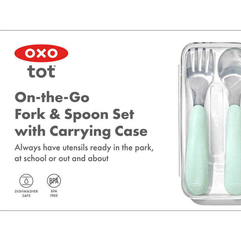 OXO Tot On-The-Go Fork & Spoon Set