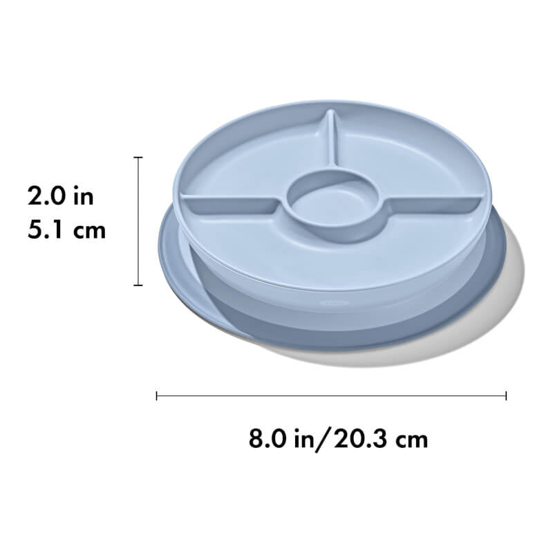 OXO Tot Stick & Stay Suction Divided Plate