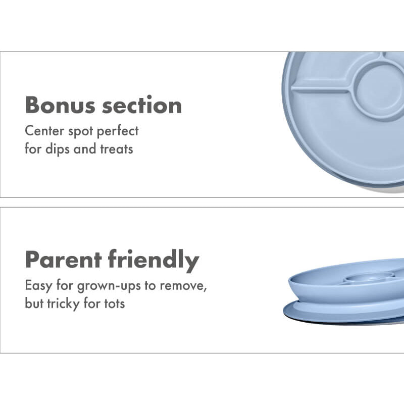 OXO Tot Stick & Stay Suction Divided Plate