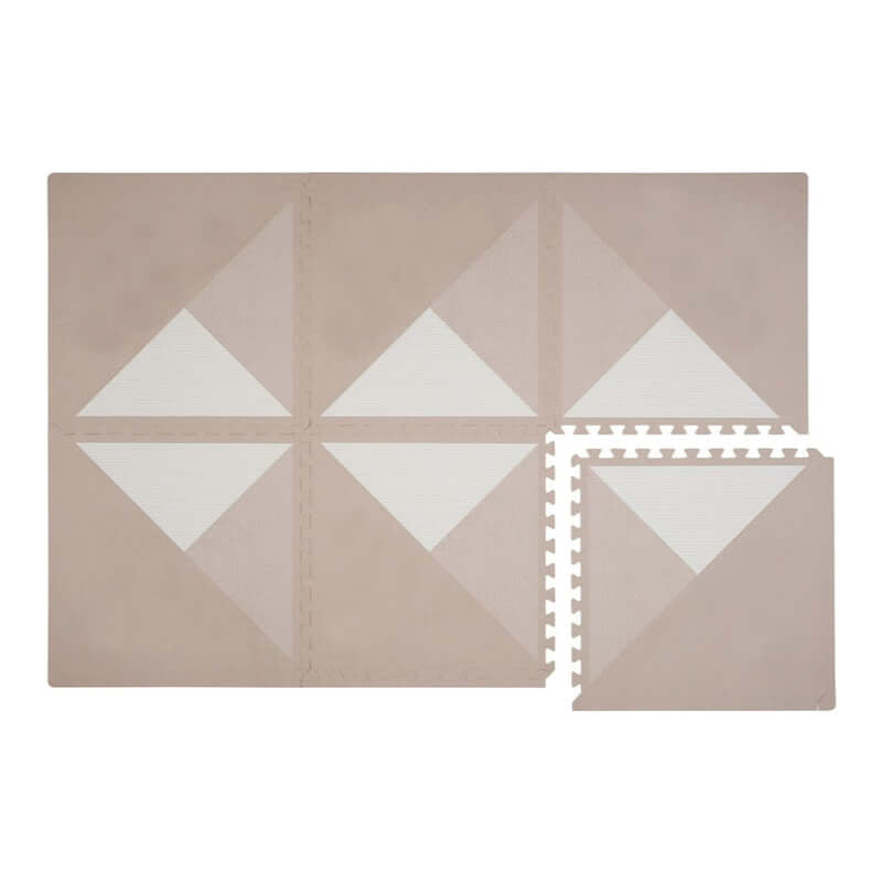 Toddlekind Premium Foam Play Mats 120x180cm - Kyte Collection - Mocha