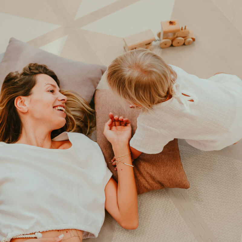 Toddlekind Premium Foam Play Mats 120x180cm - Kyte Collection - Mocha