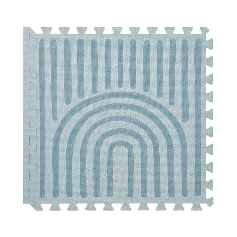 Toddlekind Premium Foam Play Mats 120x180cm - Linear Collection - Mineral