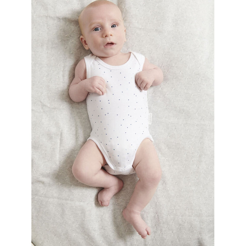Purebaby 2 Pack Singlet Bodysuit - Pale Blue Pack (0000)