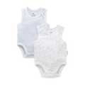 2 Pack Singlet Bodysuit - Pale Blue Pack (0000)