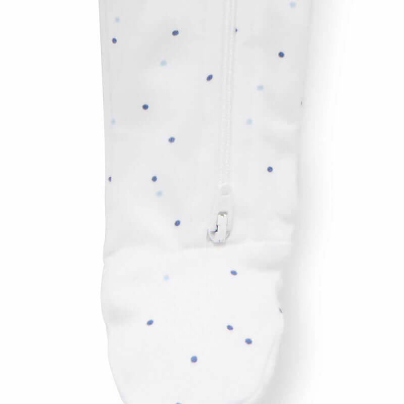 Purebaby 2 Pack Zip Growsuit - Pale Blue Pack (0000)