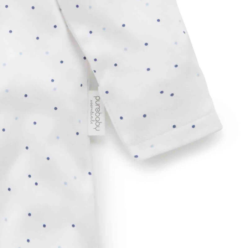 Purebaby 2 Pack Zip Growsuit - Pale Blue Pack (0000)