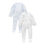 2 Pack Zip Growsuit - Pale Blue Pack (0000)