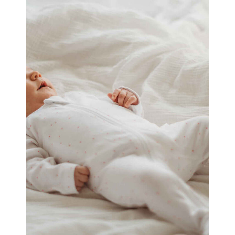 Purebaby 2 Pack Zip Growsuit - Pale Pink Pack (0000)