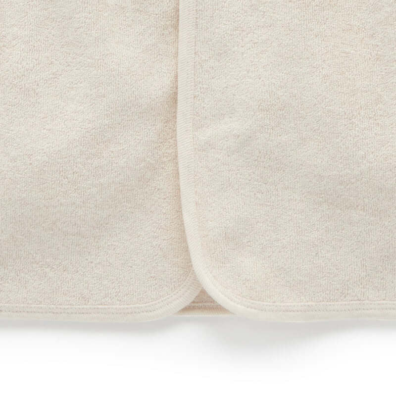 Purebaby Hooded Bathrobe - Wheat Melange Bear