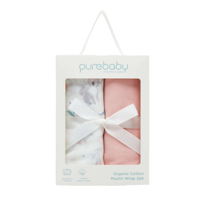 Purebaby Muslin Wrap Hamper - Blossom Friends Pack (OS)