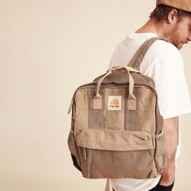 Banabae Rad Dad Cord Backpack - Khaki