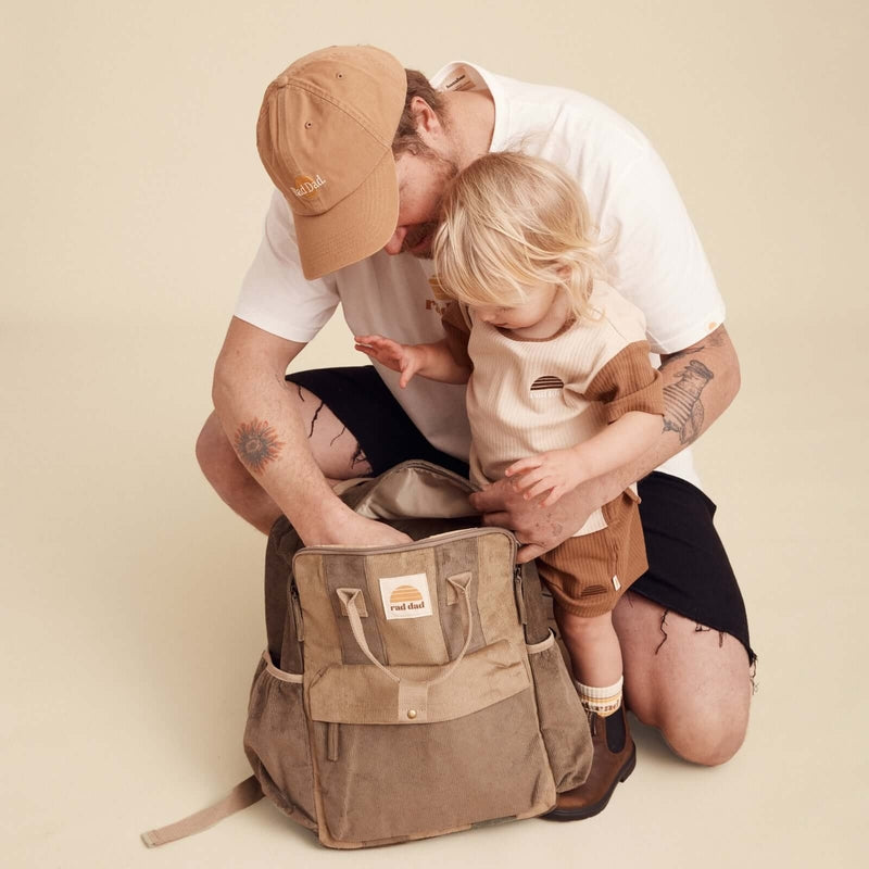 Banabae Rad Dad Cord Backpack - Khaki