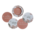 Rosette & Pink Sand Reversible Milestone Cards