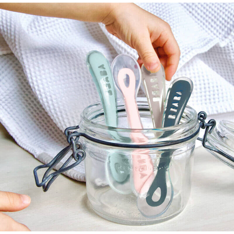 Beaba  2nd Stage Silicone Spoons 4 Pack