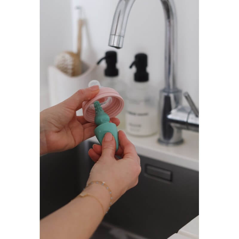 Beaba Silicone Bottle Brush - Sage Green
