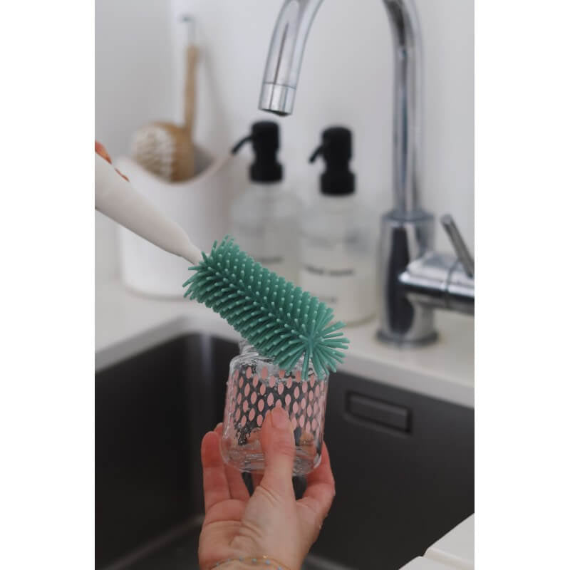Beaba Silicone Bottle Brush - Sage Green