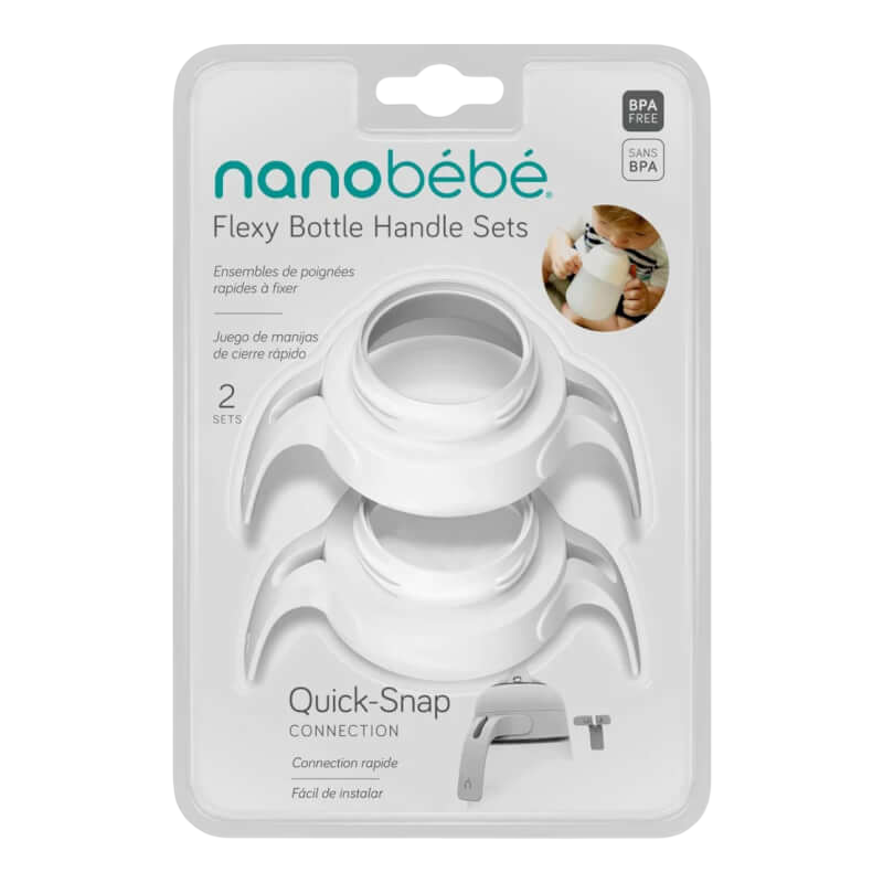 Silicone Bottle Handles - White