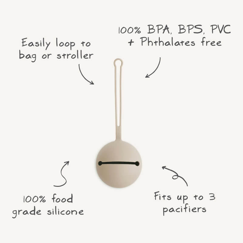 Mushie Silicone Pacifier Case