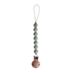Mushie Silicone Pacifier Clip Halo - Sage