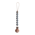 Mushie Silicone Pacifier Clip Halo - Stone
