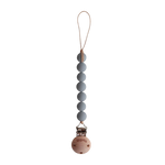 Mushie Silicone Pacifier Clip Halo - Stone