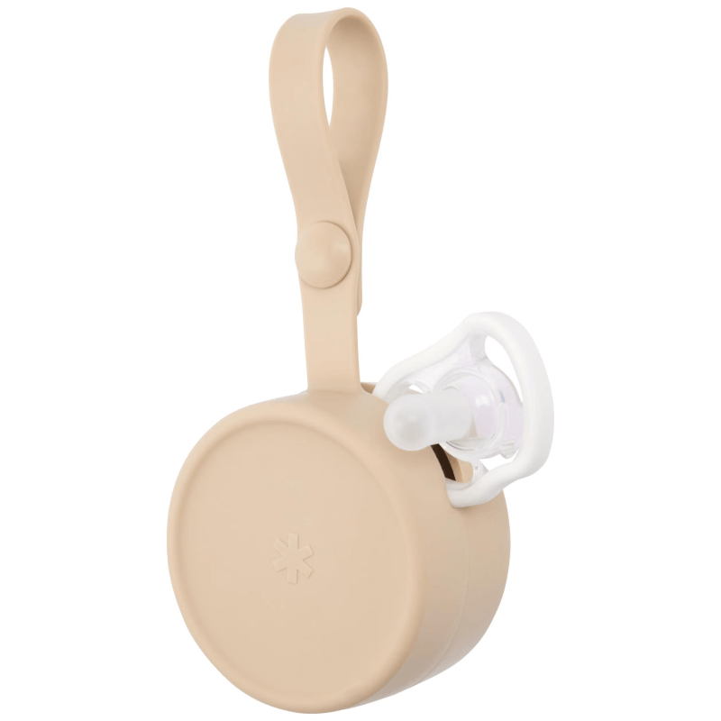 Silicone Soother Holder - Oat