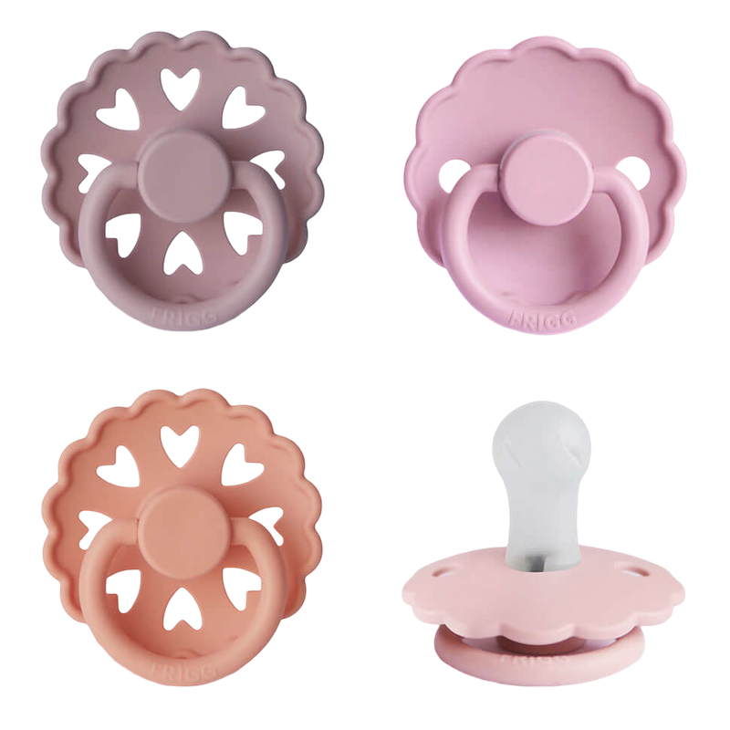 FRIGG Silicone Soothers 4 Pack - Sunset Bliss