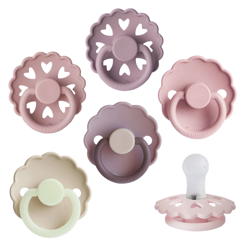 Silicone Soothers 6 Pack - Blooming Love