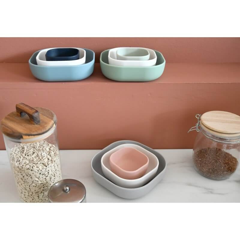 Beaba Silicone Stackable Bowls - Set of 3