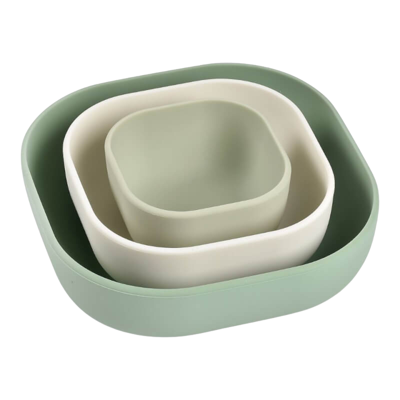 Beaba Silicone Stackable Bowls - Set of 3