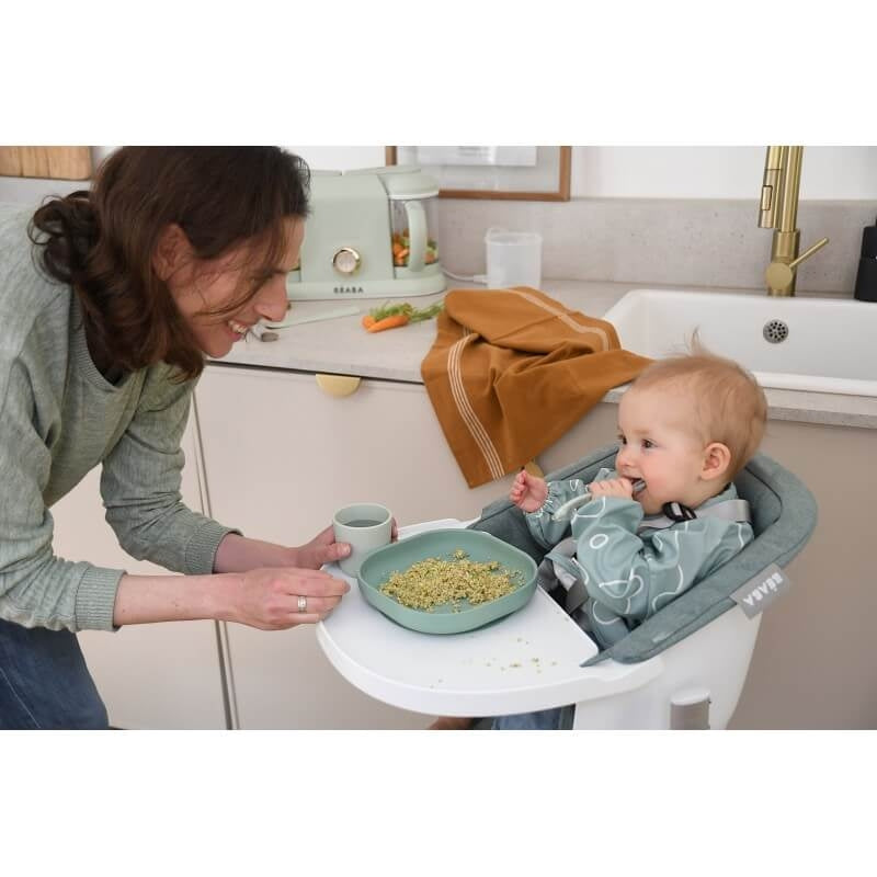 Beaba Curved Silicone Suction Meal Set