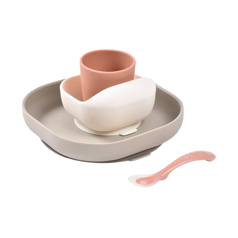 Curved Silicone Suction Meal Set