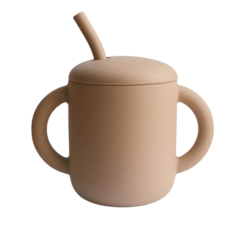 Mushie Silicone Training Cup + Straw