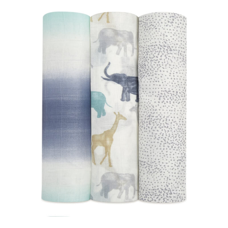 aden + anais Silky Soft Swaddles 3-Pack - Expedition