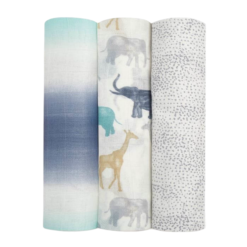 aden + anais Silky Soft Swaddles 3-Pack - Expedition